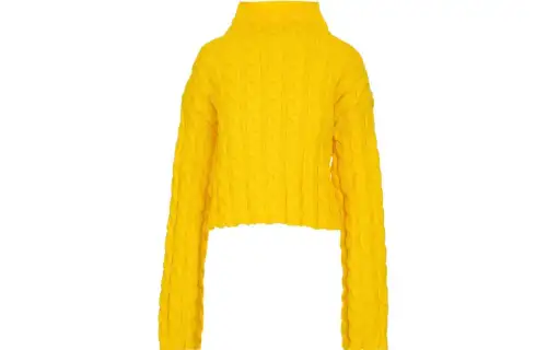 Balenciaga Sweaters Women's Yellow Turtleneck Moderate Other