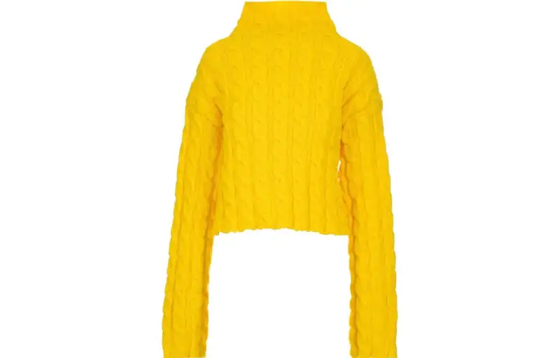 Balenciaga Sweaters Women's Yellow Turtleneck Moderate Other
