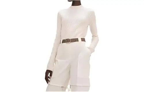 HERMES Sweater Women's Gray White