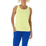 ASICS Tank Tops Women's Yellow Crew Neck Moderate Other