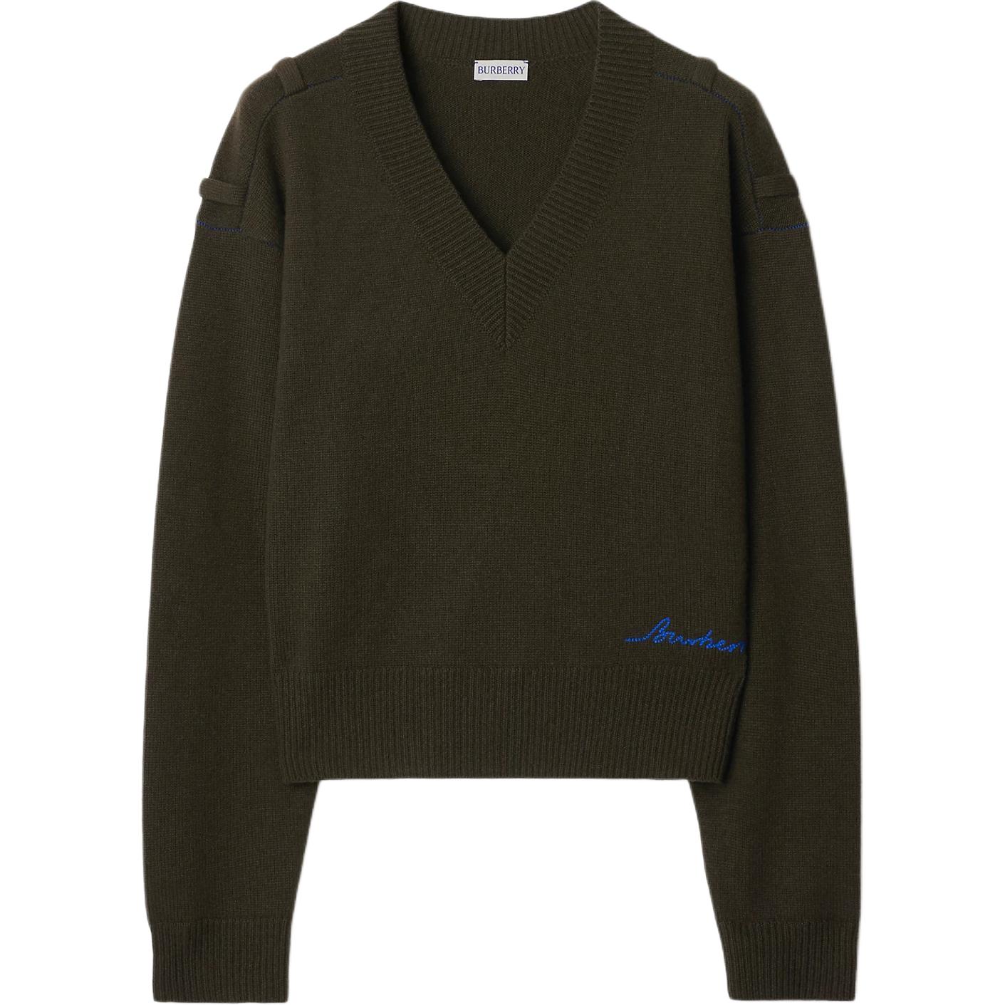 Женский свитер Burberry (темно-зеленый)
