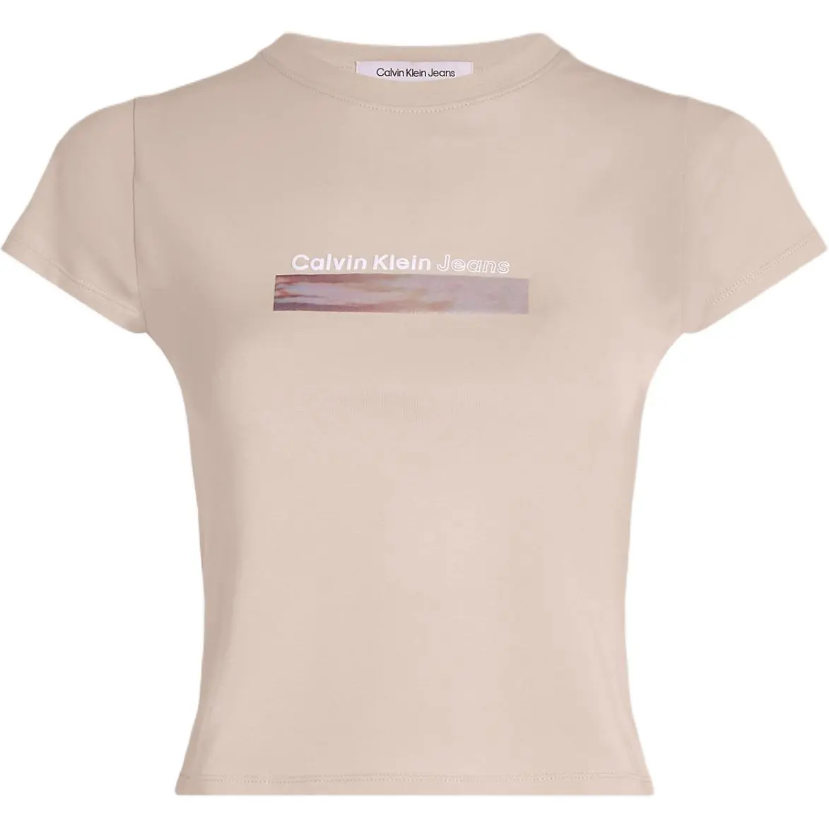 CALVIN KLEIN T Shirt Women's Tan Rose Europe Version