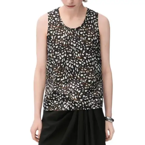 LOEWE Tank Top 'Brown/White'
