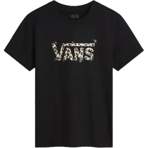 Vans ANIMALIER T Shirts Women's Black Crew Neck Moderate Other
