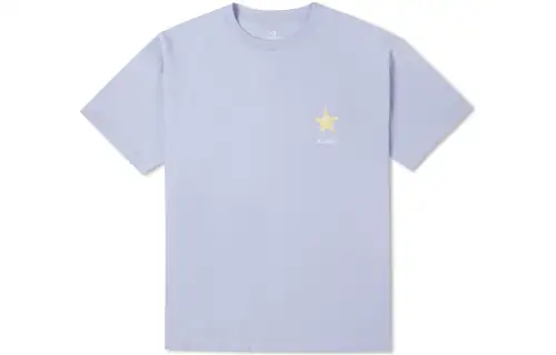Converse Drop Shoulder Sleeve T Shirt Women's Blue