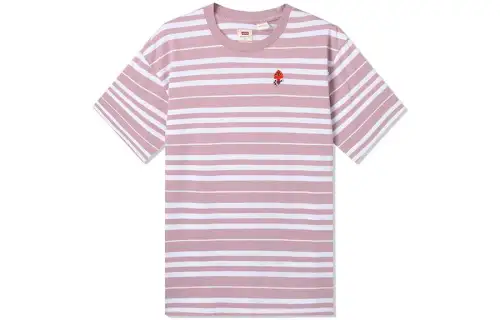 Levis Drop Shoulder Sleeve T Shirt Women's Pink