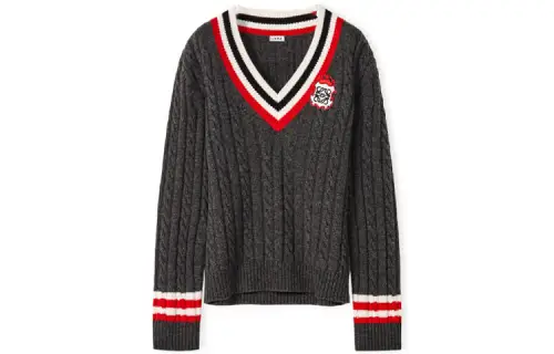 LOEWE FW21 Christmas Sweater Women's Gray