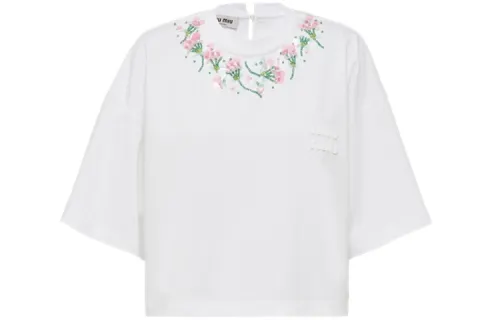MIU MIU Pre Owned 2021 Flower T shirt