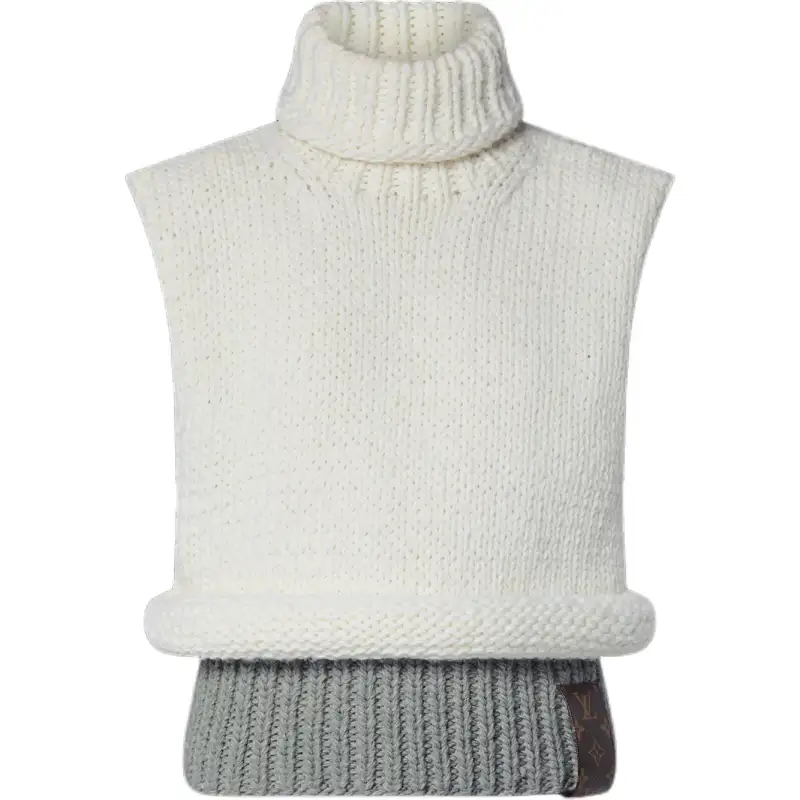 LOUIS VUITTON 1AFUCP Trompe L’Oeil Knitted Turtleneck Pullover