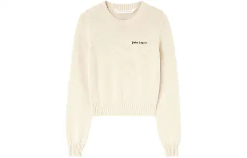 PALM ANGELS Logo embroidered Cotton Jumper