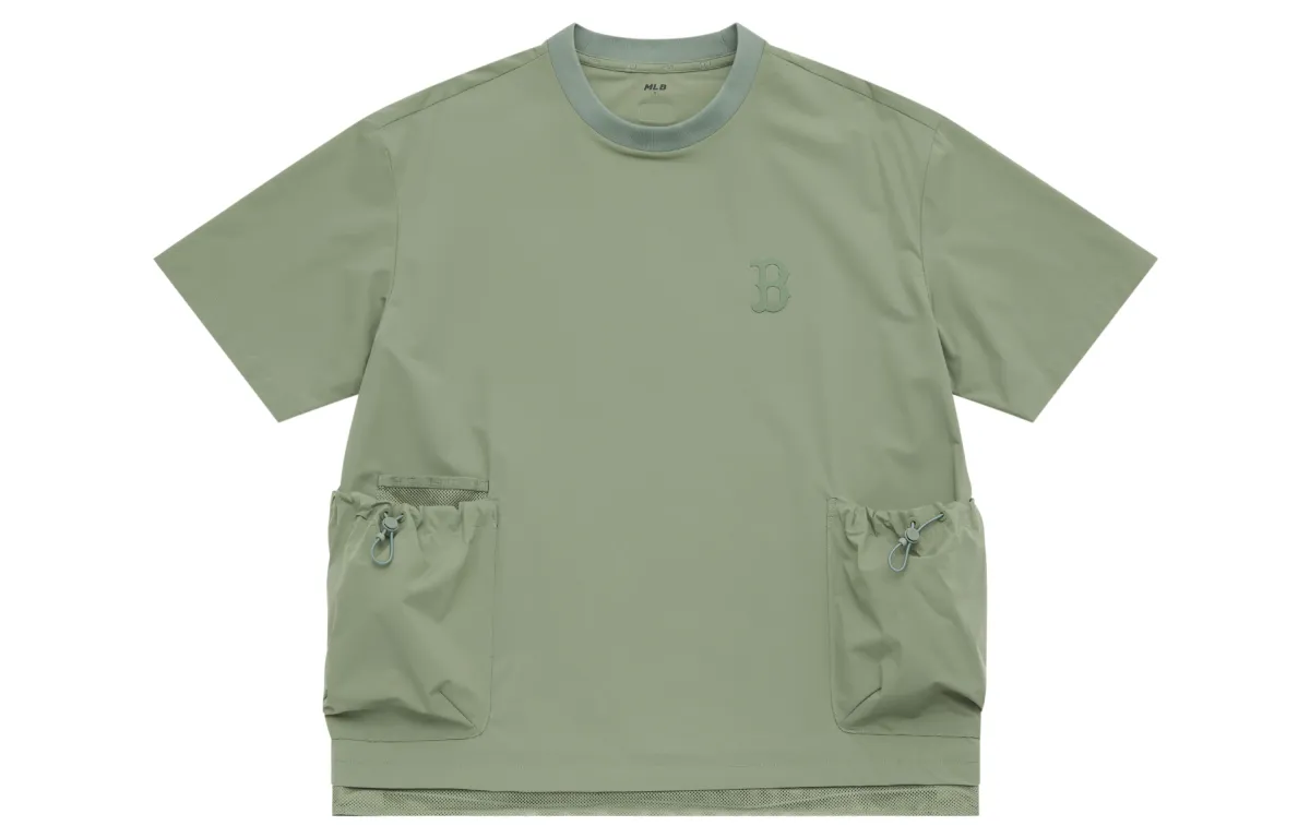 MLB Basic Collection Boston Red Sox SS25 T Shirt Unisex Khaki