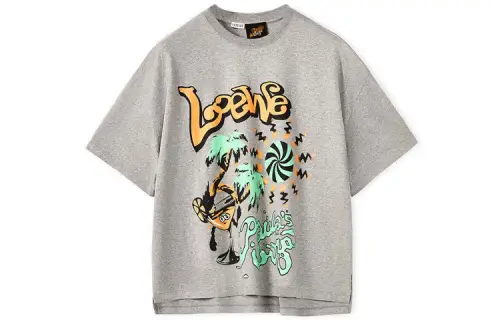 LOEWE Drop Shoulder Sleeve T Shirt Women's Gray