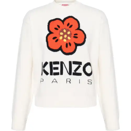 【Zoomed ImageryPrevious SeasonReplicated_PM】Boke Flower-motif wool jumper