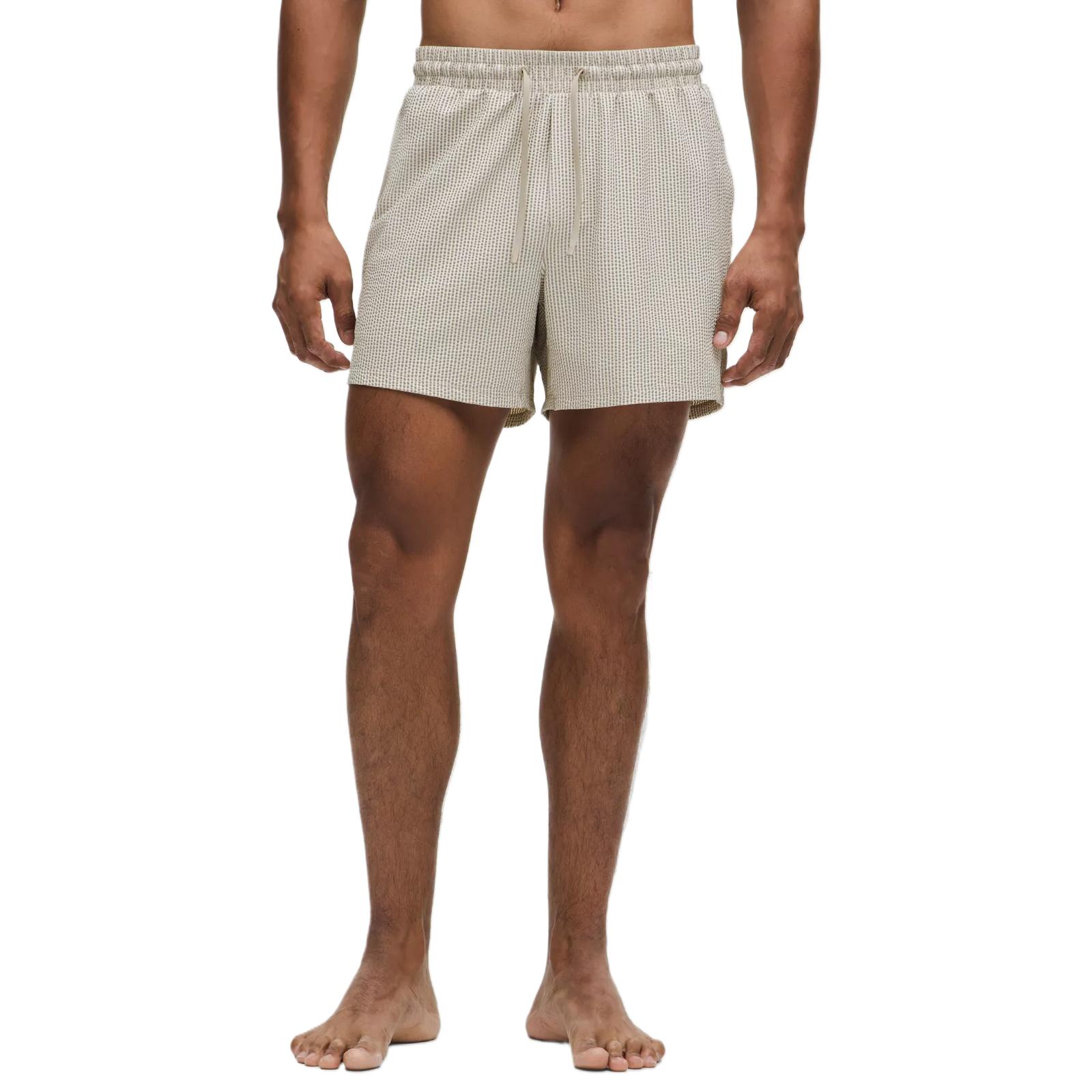 Lululemon Textured Swim Short Linerless Sports Shorts 5′ Men’s