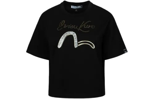 EVISU T Shirts Women's Crew Neck Moderate Straight Fit