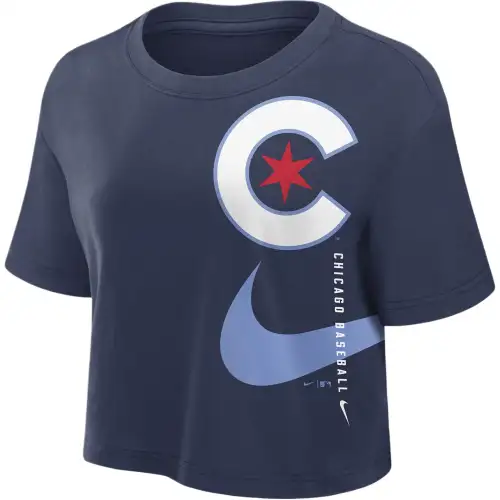 Nike Penn State Athletic Prep Arch Women's Nike Dri FIT College Cropped T Shirt
