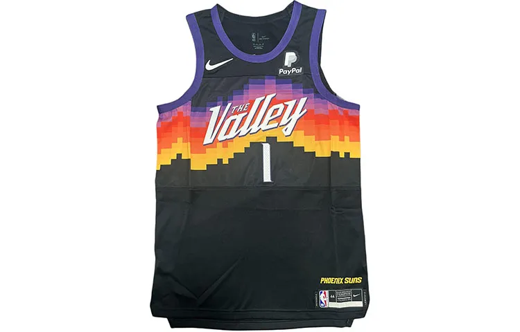 Nike Devin Booker Phoenix Suns City Edition The Valley Basketball Jersey Unisex Black