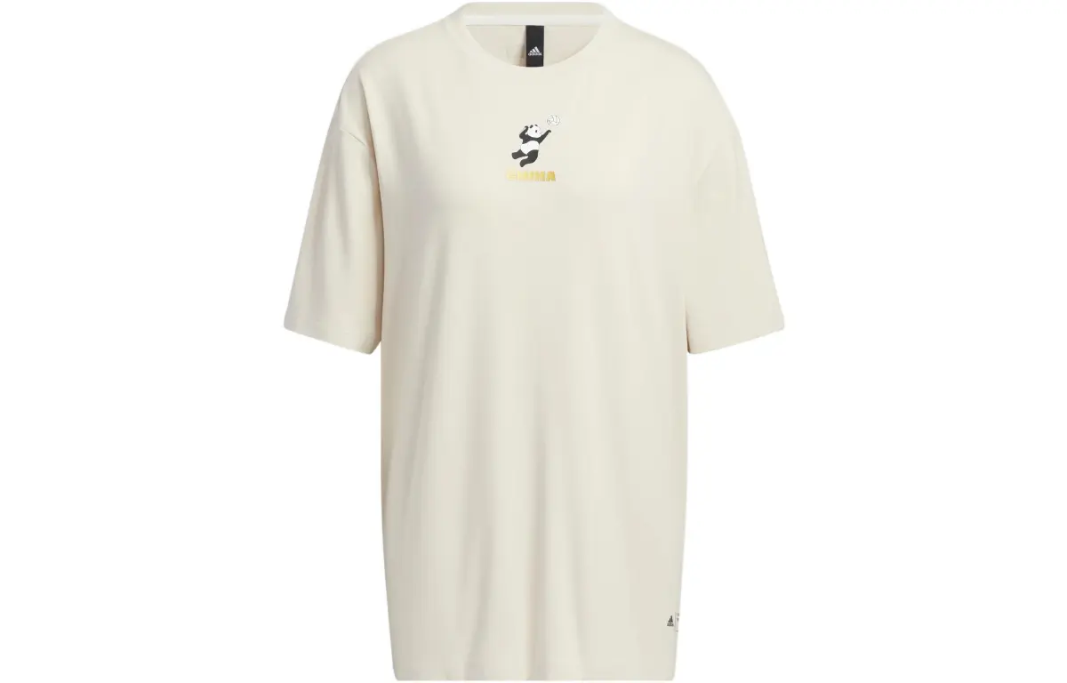 Adidas Drop Shoulder Sleeve T Shirt Women's Bauxite Brown