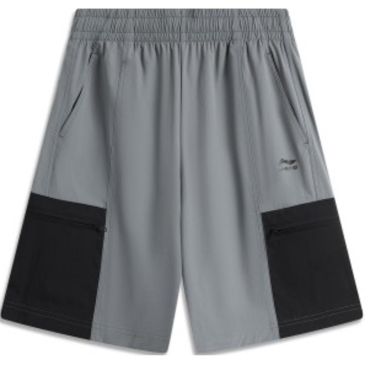 Li Ning Sports Fashion Collection Sports Shorts Men’s Shadow Gray
