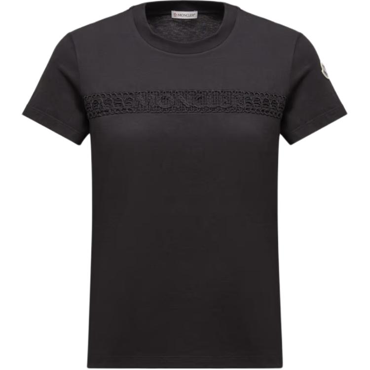 Женская футболка Moncler K10938C0004489AUO999 (черная)