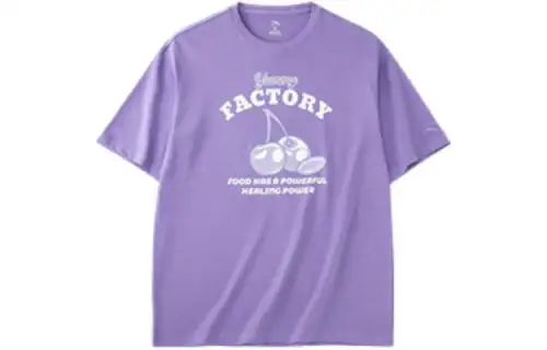 Anta Drop Shoulder Sleeve T Shirt Women's Winter Jasmine Purple