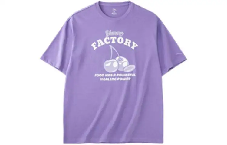 Anta Drop Shoulder Sleeve T Shirt Women's Winter Jasmine Purple