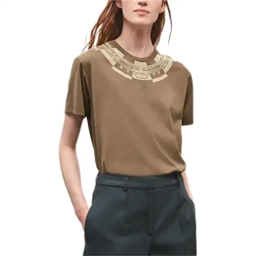 HERMES T Shirt Women's Gobi Green