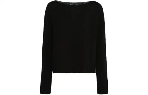 PRADA Wool And Cashmere Boat Neck Sweater Women's Black