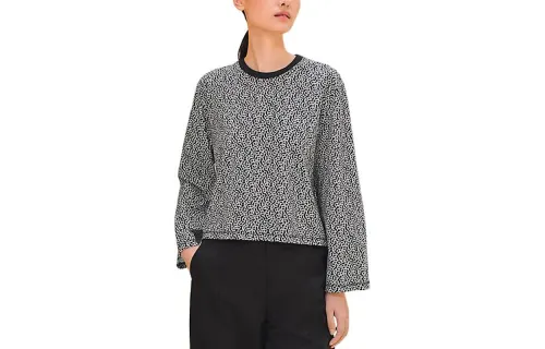 HERMES SS24 Drop Shoulder Sleeve T Shirt Women's Black