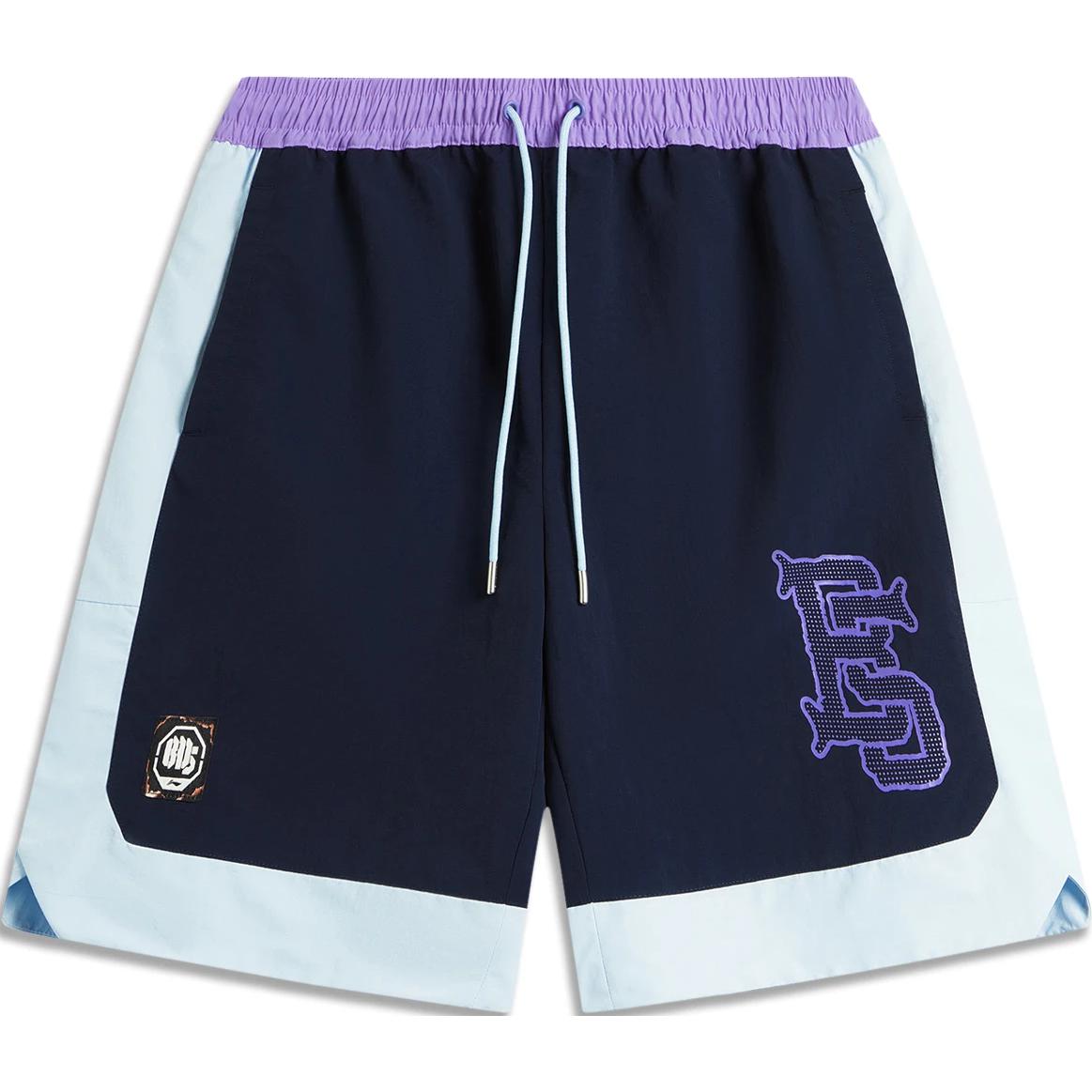 Li Ning Basketball Collection Sports Shorts Men’s Dark Marine Blue/Sky Blue