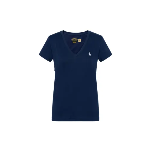 Polo Ralph Lauren T-shirt, logo embroidery service, V-neckline, with short sleeve