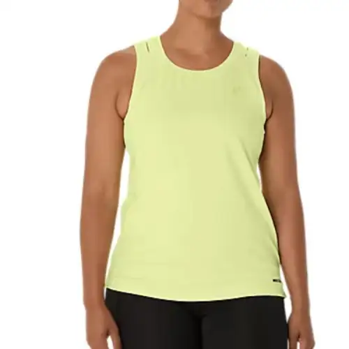 ASICS Tank Tops Women's Yellow Crew Neck Moderate Other