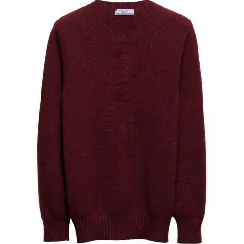 Prada crew-neck cashmere-wool jumper