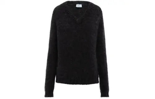 PRADA SS21 Mohair Blend Sweater Women's Black