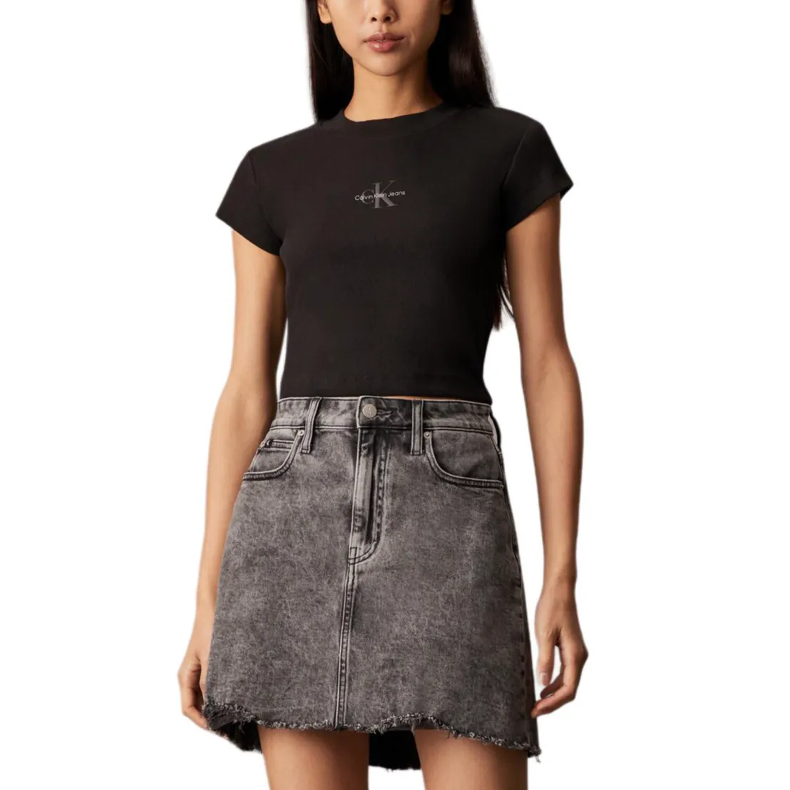 CALVIN KLEIN Regular T Shirt Women's Black