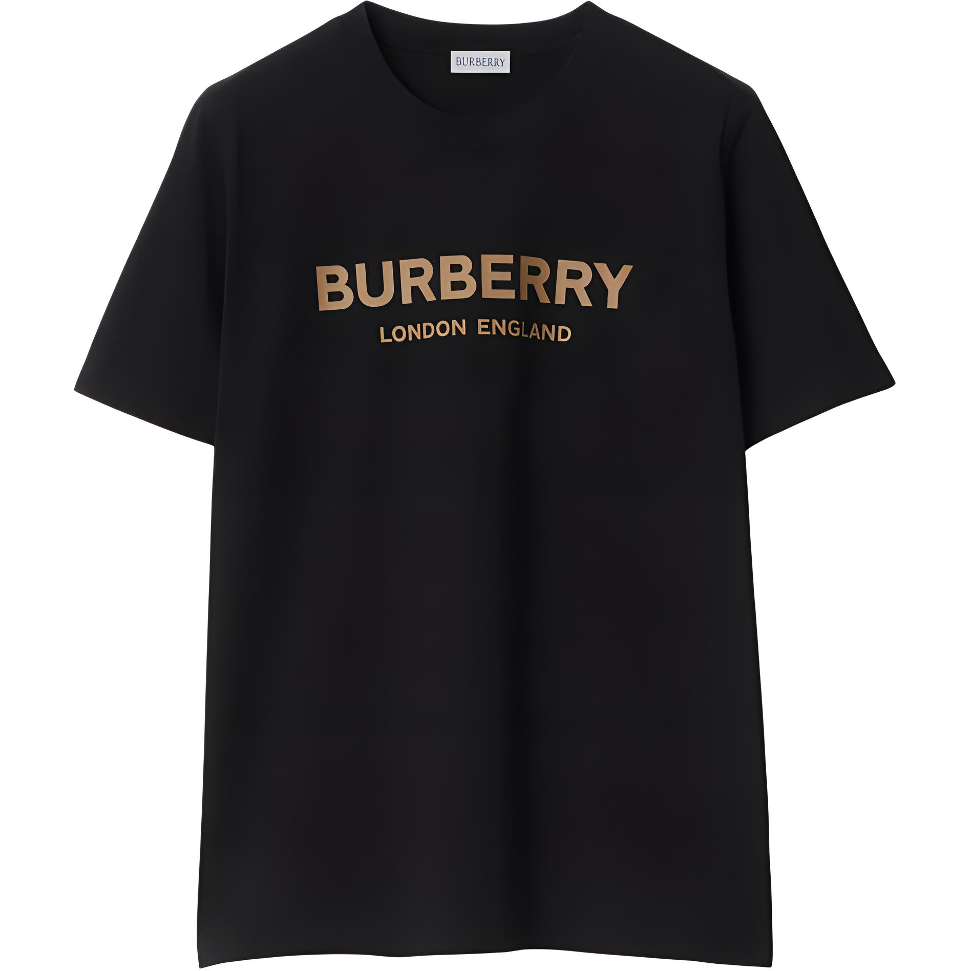 Женская футболка Burberry (черная)
