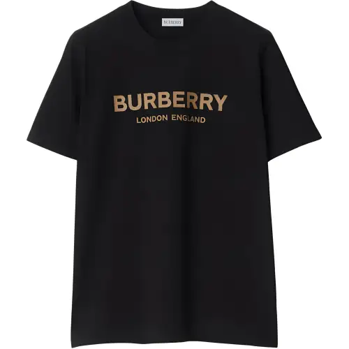 Burberry Regular Sleeve T Shirt Women's Black