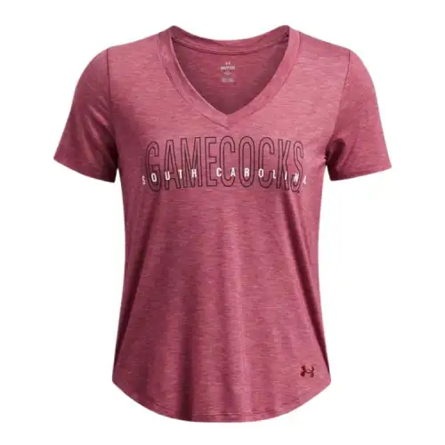 Under Armour BreezyCollegiate Regular T Shirt Women's Light Red