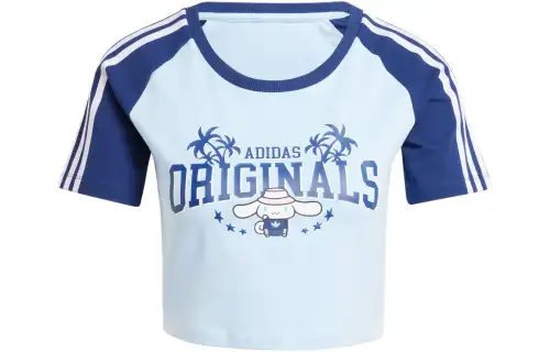 adidas originals X Hello Kitty Cinnamoroll Graphic Baby Tee 'Clear Sky'