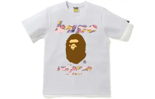 A BATHING APE T Shirts Women's Crew Neck Moderate Straight Fit