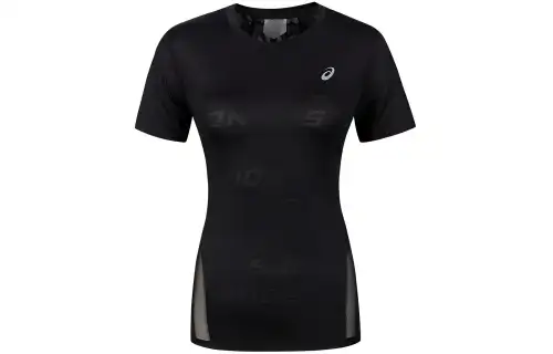 ASICS T Shirts Women's Black Crew Neck Moderate Other