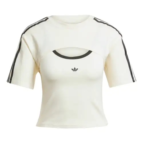 Adidas Originals Cali Tee T Shirt Women's Ivory/Black