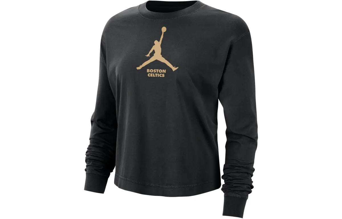 Jordan Drop Shoulder Sleeve T Shirt Women's Black