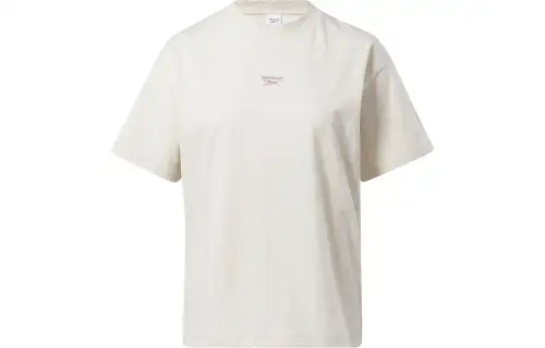 Reebok Drop Shoulder Sleeve T Shirt Women's White
