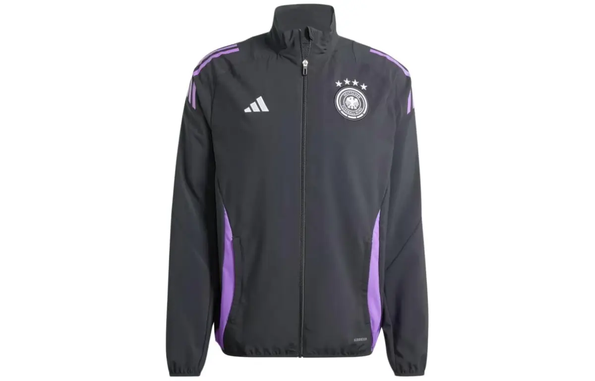 Adidas Germany National Team GERMANY TIRO 24 COMPETITION PRESENTATION TRACK TOP Soccer Jersey Men's Black