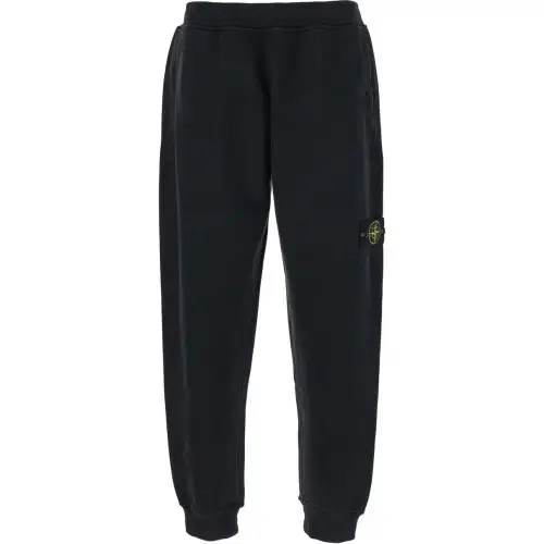 STONE ISLAND Logo Patch Tapered Leg Sweatpants