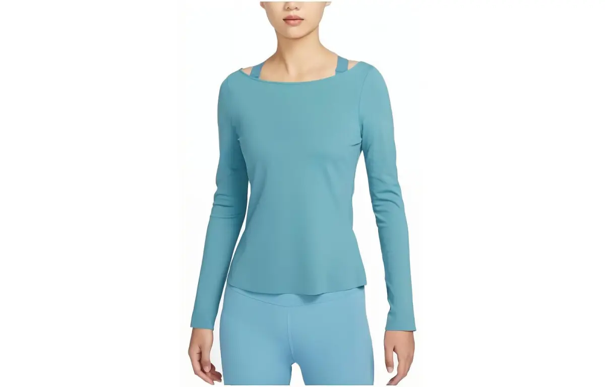 Nike T-Shirts Women's Blue Low Round Neck Moderate Other