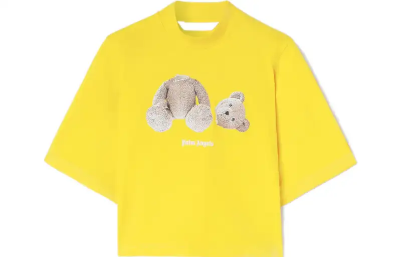 PALM ANGELS Logo print Mock Neck T shirt
