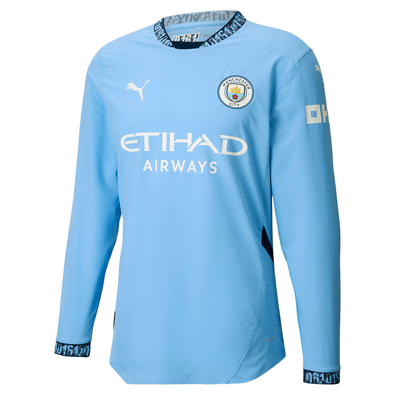PUMA Manchester City Authentic Soccer Jersey Unisex Blue