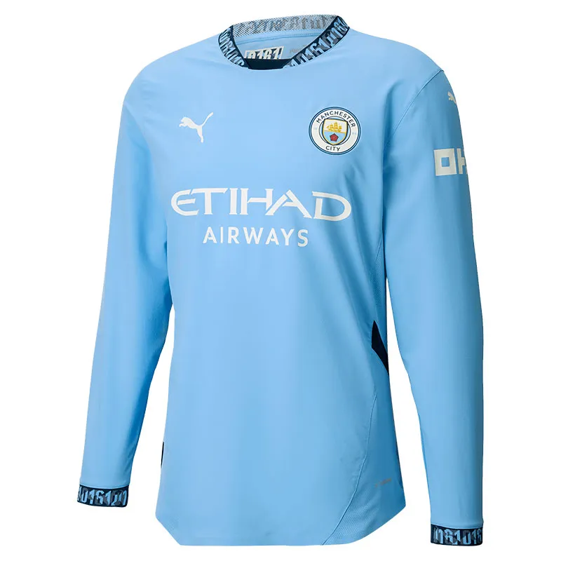 PUMA Manchester City Authentic Soccer Jersey Unisex Blue